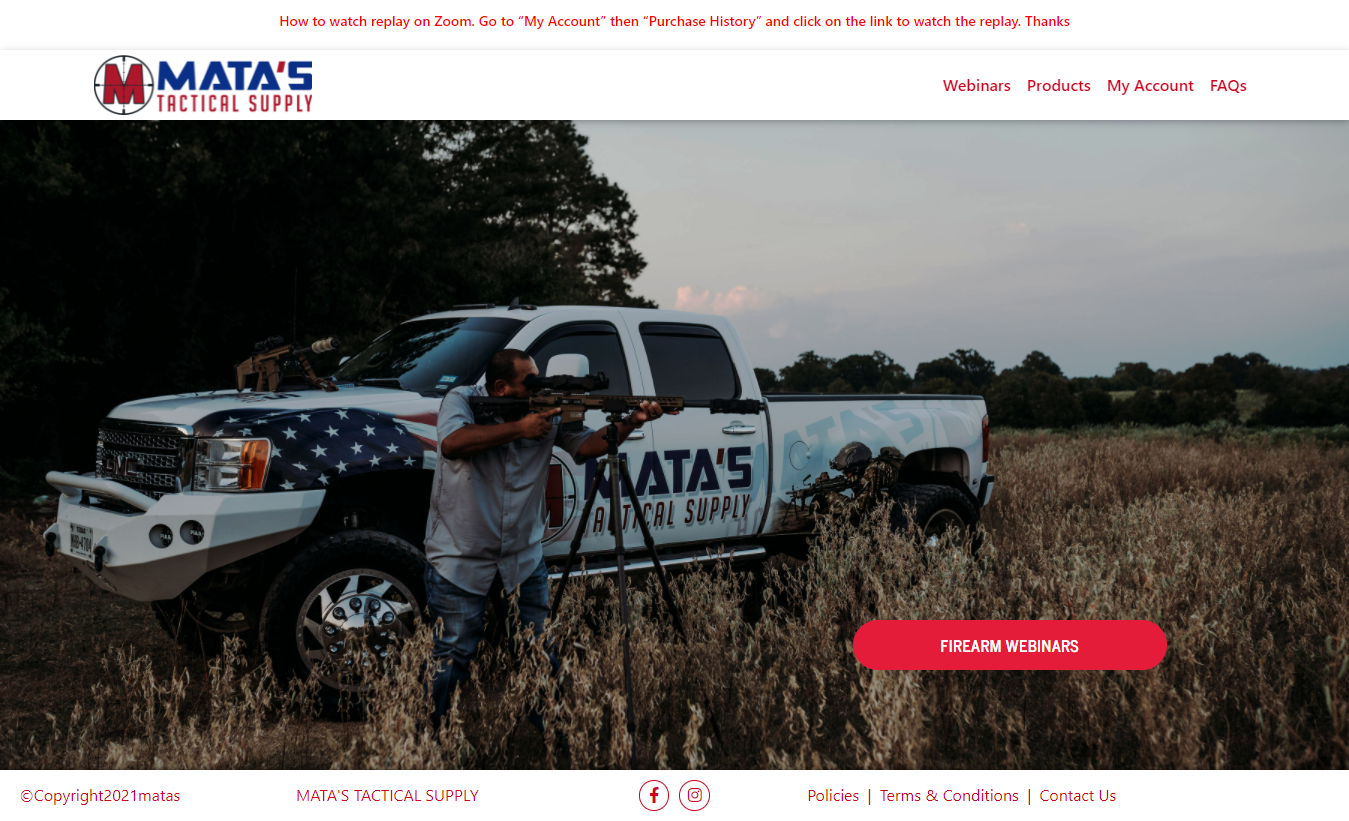 Firearm Website Design