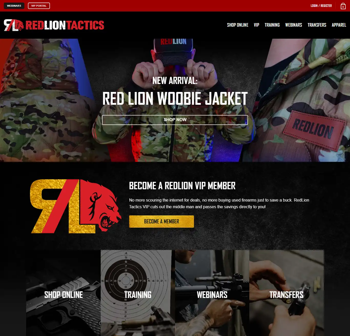 Firearm Website Design